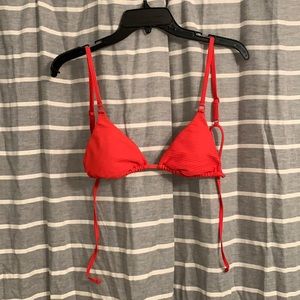 Red padded bikini top